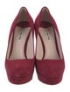 Miu Miu Suede Glitter Accents Pumps