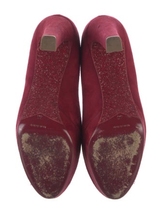 Miu Miu Suede Glitter Accents Pumps