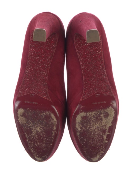 Miu Miu Suede Glitter Accents Pumps