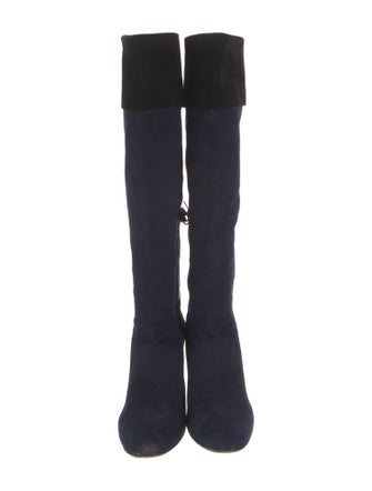 Miu Miu Suede Crystal Embellishments Boots