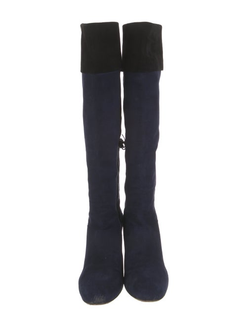 Miu Miu Suede Crystal Embellishments Boots