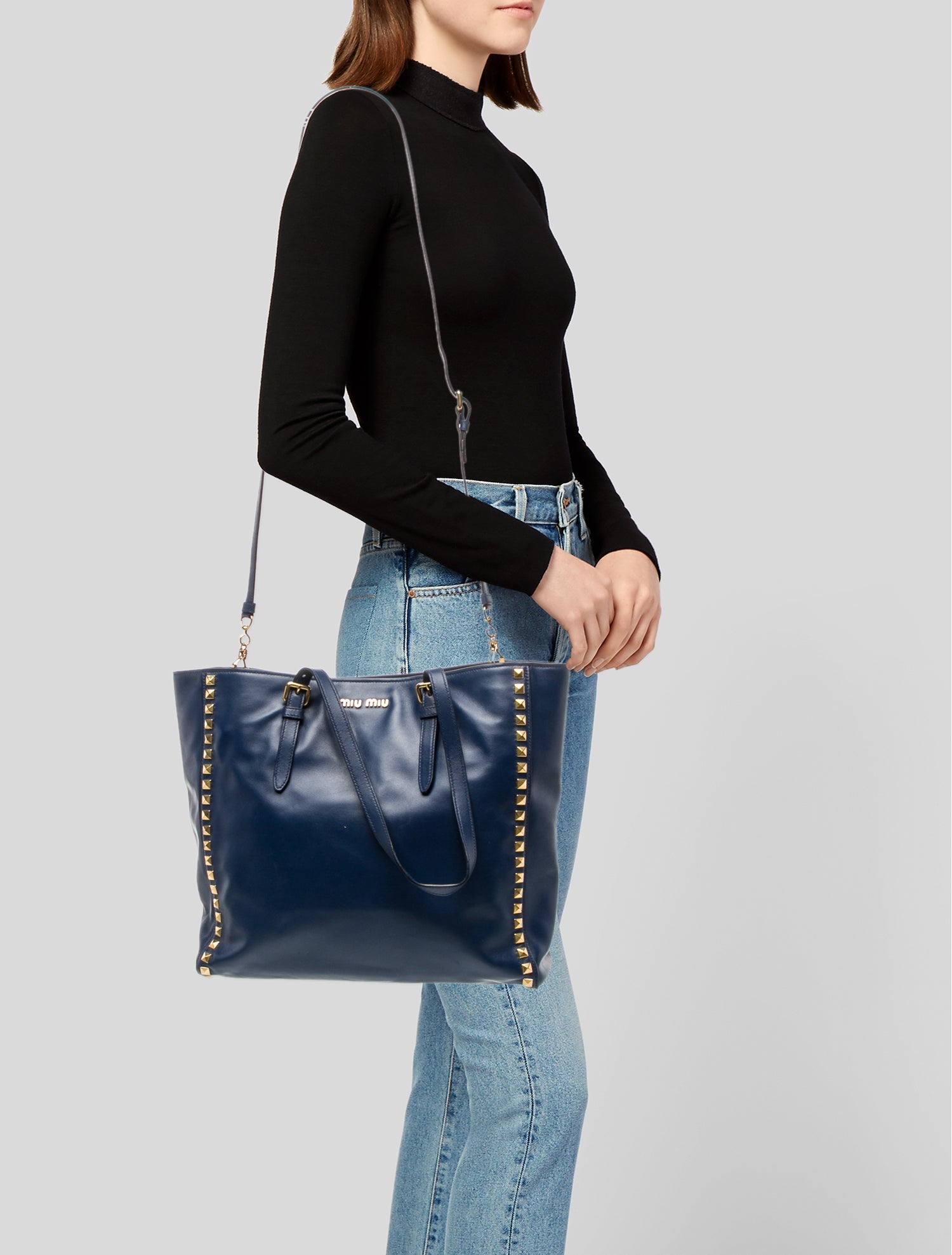 Miu Miu Leather Tote