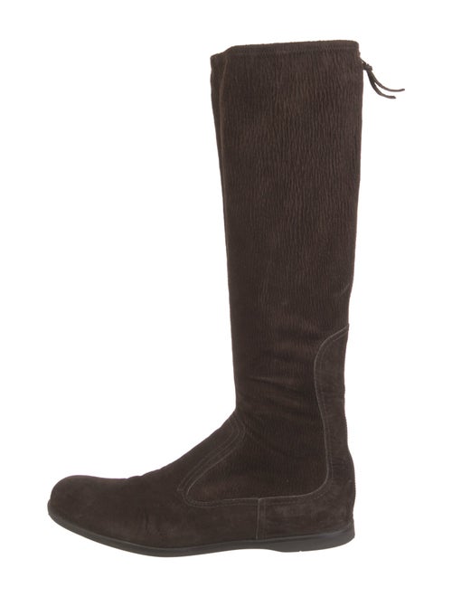 Miu Miu Suede Riding Boots