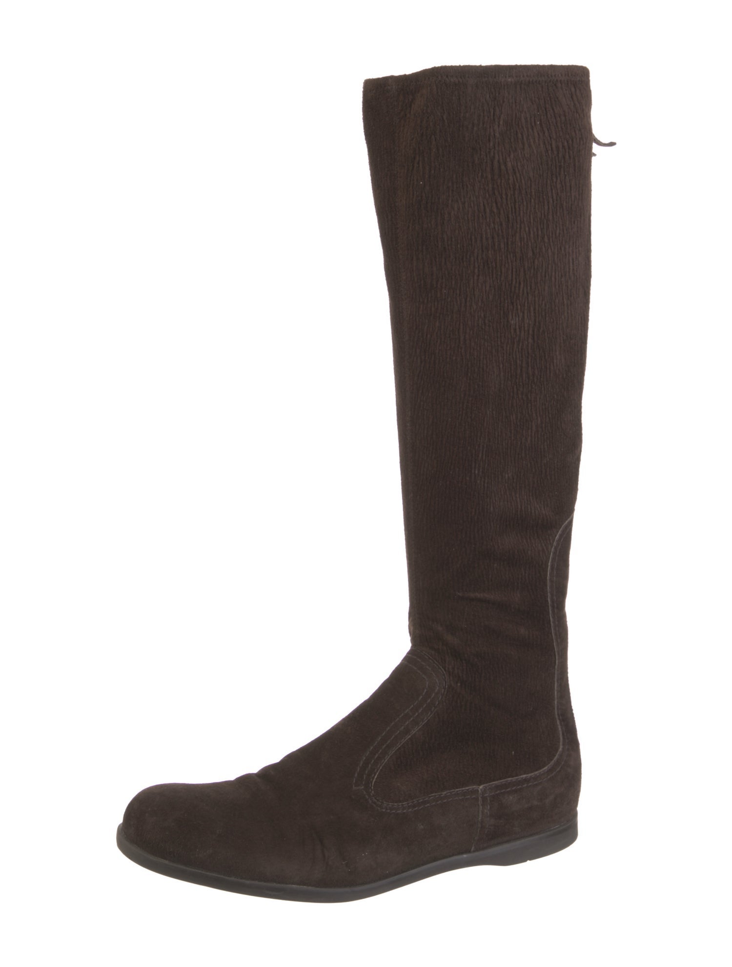 Miu Miu Suede Riding Boots