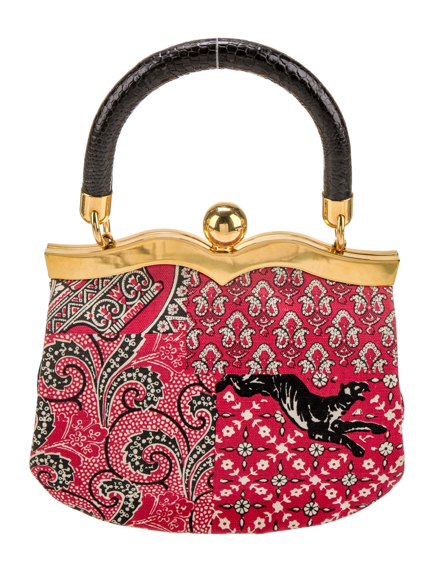 Miu Miu Canvas Top Handle Bag