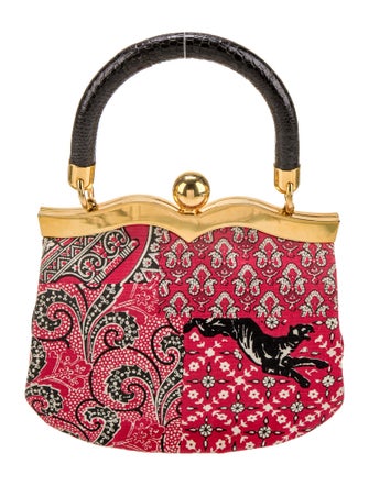 Miu Miu Canvas Top Handle Bag