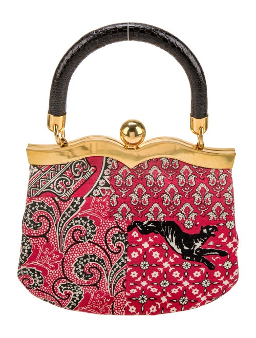 Miu Miu Canvas Top Handle Bag