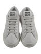 Miu Miu Leather Lasercut Accents Sneakers
