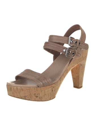 Miu Miu Leather Sandals