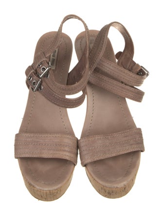 Miu Miu Leather Sandals
