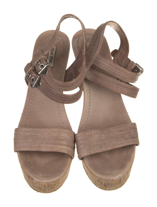 Miu Miu Leather Sandals