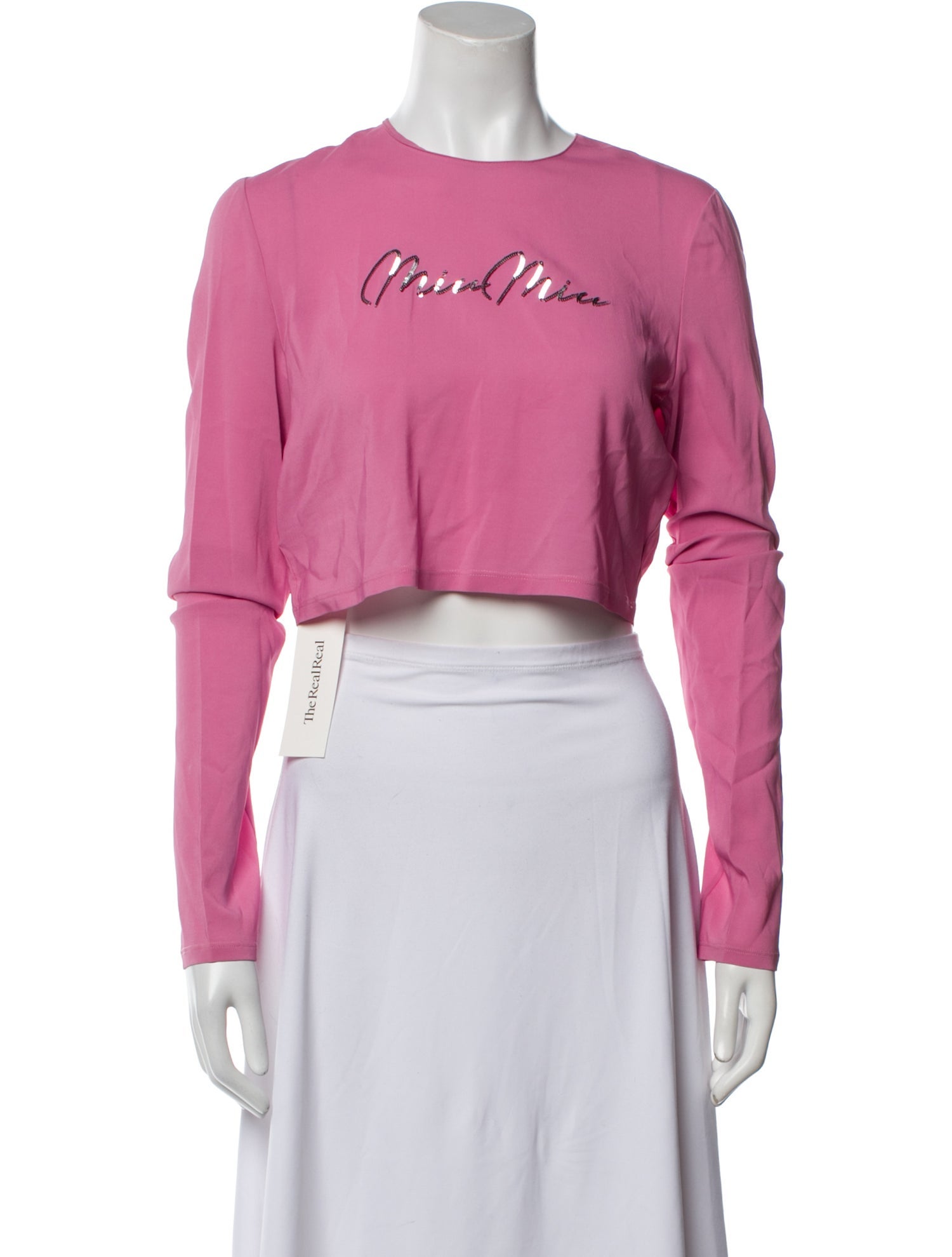 Miu Miu 2022 Graphic Print Crop Top w/ Tags