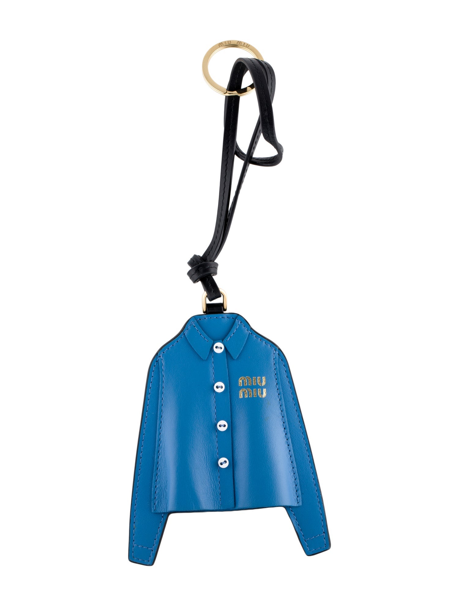 Miu Miu Two-Tone Leather Bag Charm