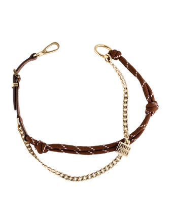 Miu Miu Nylon Chain-Link Bag Strap