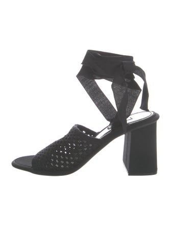 Miu Miu Mesh Accents Sandals