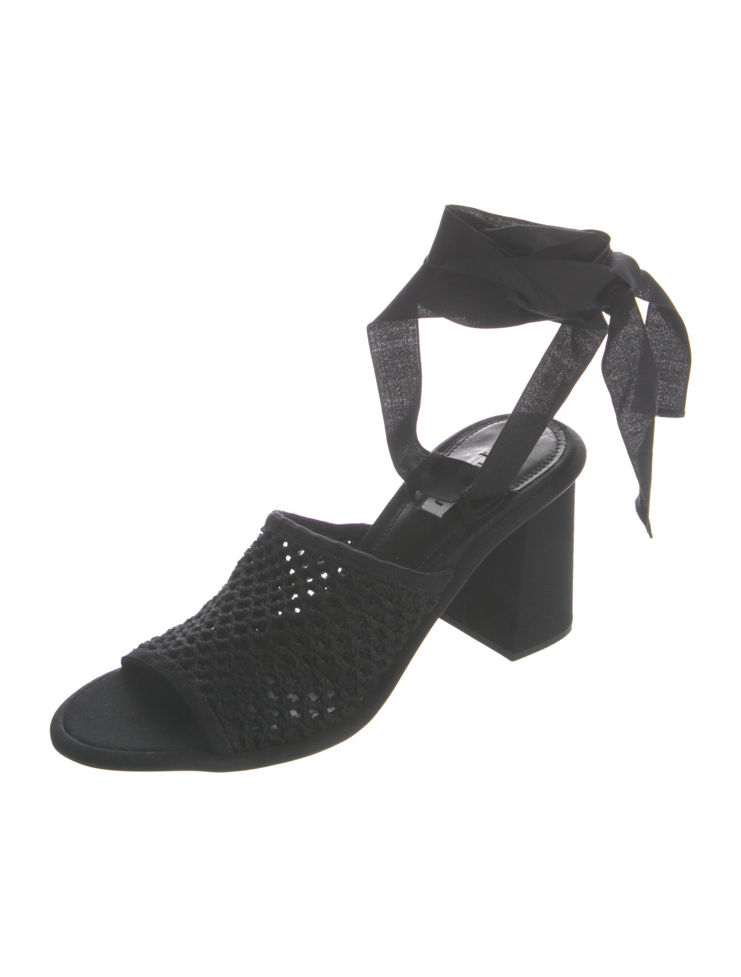 Miu Miu Mesh Accents Sandals