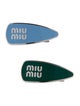 Miu Miu Two-Tone Metal Hair Clips