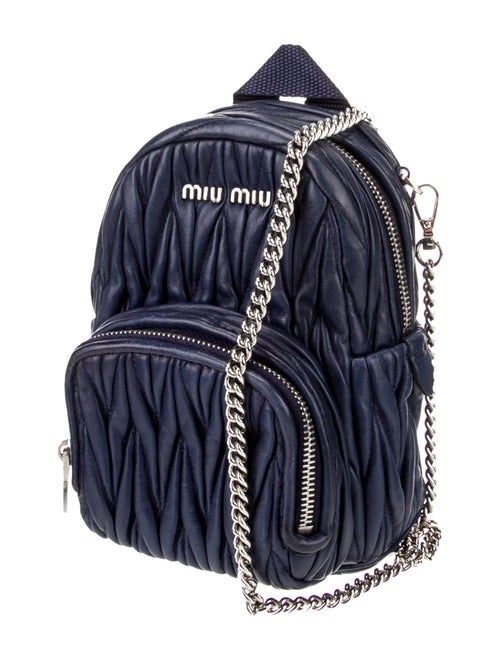 Miu Miu Leather Matelasse Mini