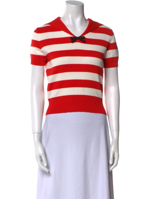 Miu Miu 2021 Striped Polo