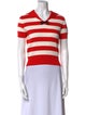 Miu Miu 2021 Striped Polo