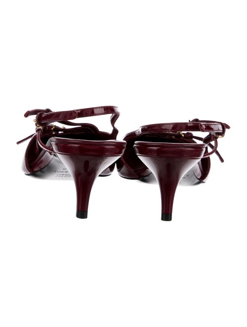 Miu Miu Patent Leather Slingback Pumps