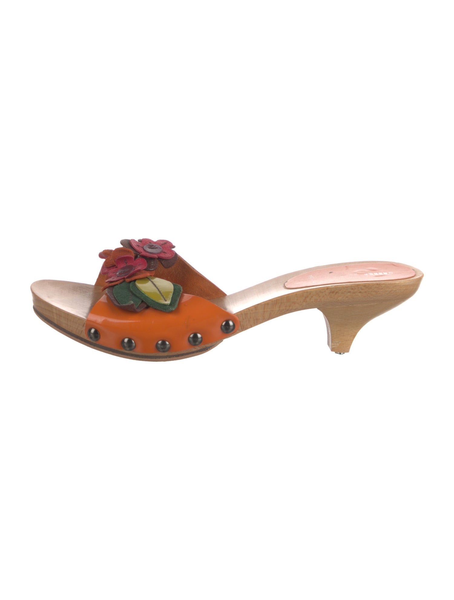 Miu Miu Leather Slides