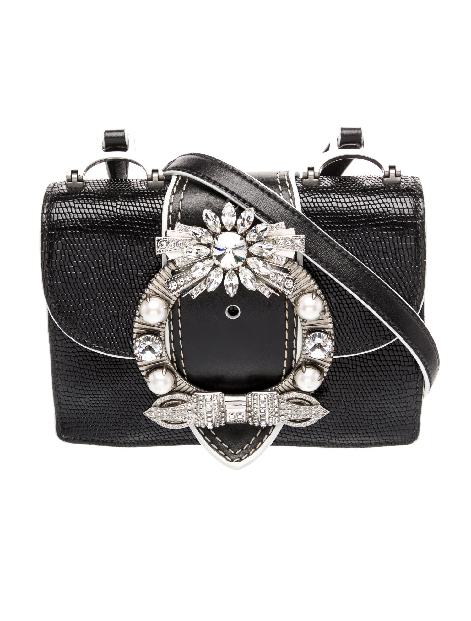 Miu Miu Embossed Leather Lady