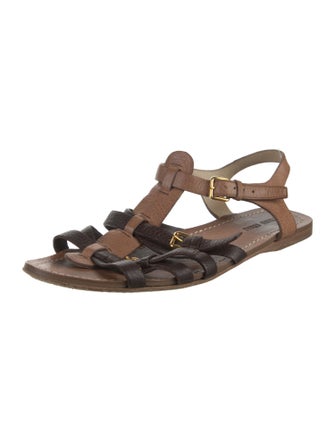 Miu Miu Leather Gladiator Sandals