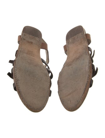 Miu Miu Leather Gladiator Sandals