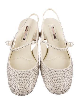 Miu Miu Patent Leather Slingback Pumps