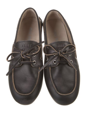 Miu Miu Leather Loafers