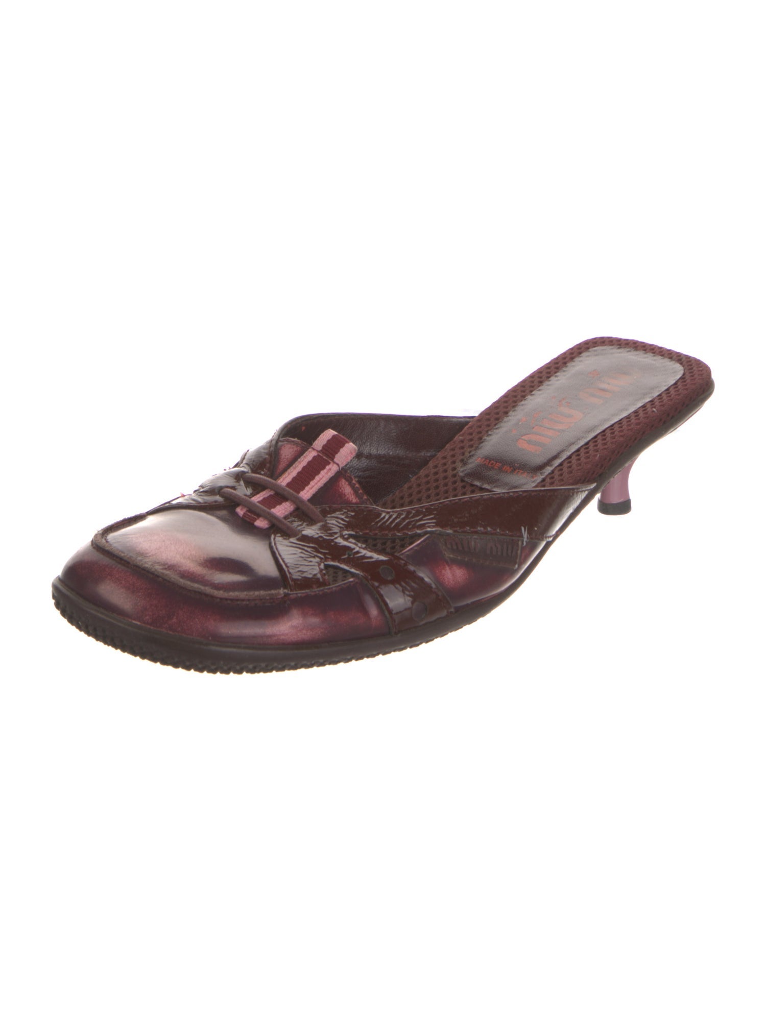 Miu Miu Vintage Patent Leather Mules