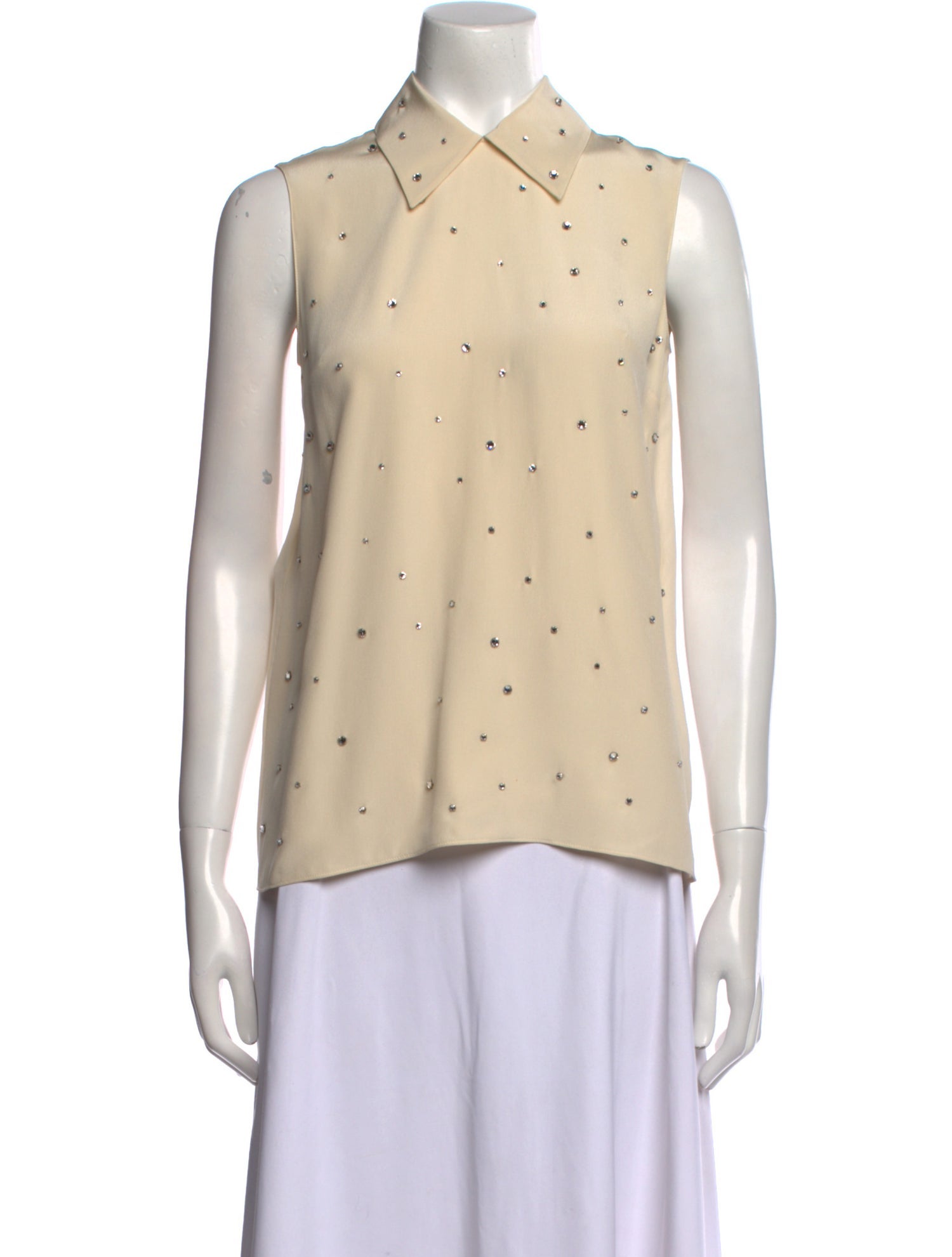 Miu Miu 2017 Silk Button-Up Top