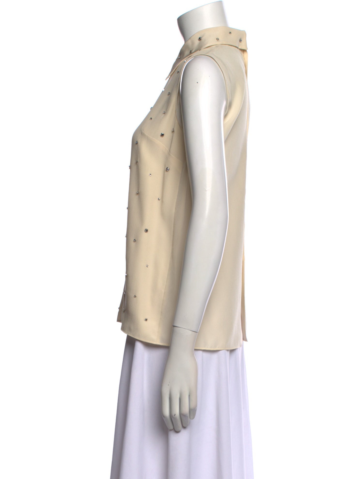 Miu Miu 2017 Silk Button-Up Top