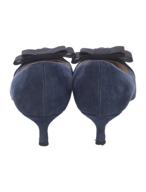 Miu Miu Suede Bow Accents Pumps