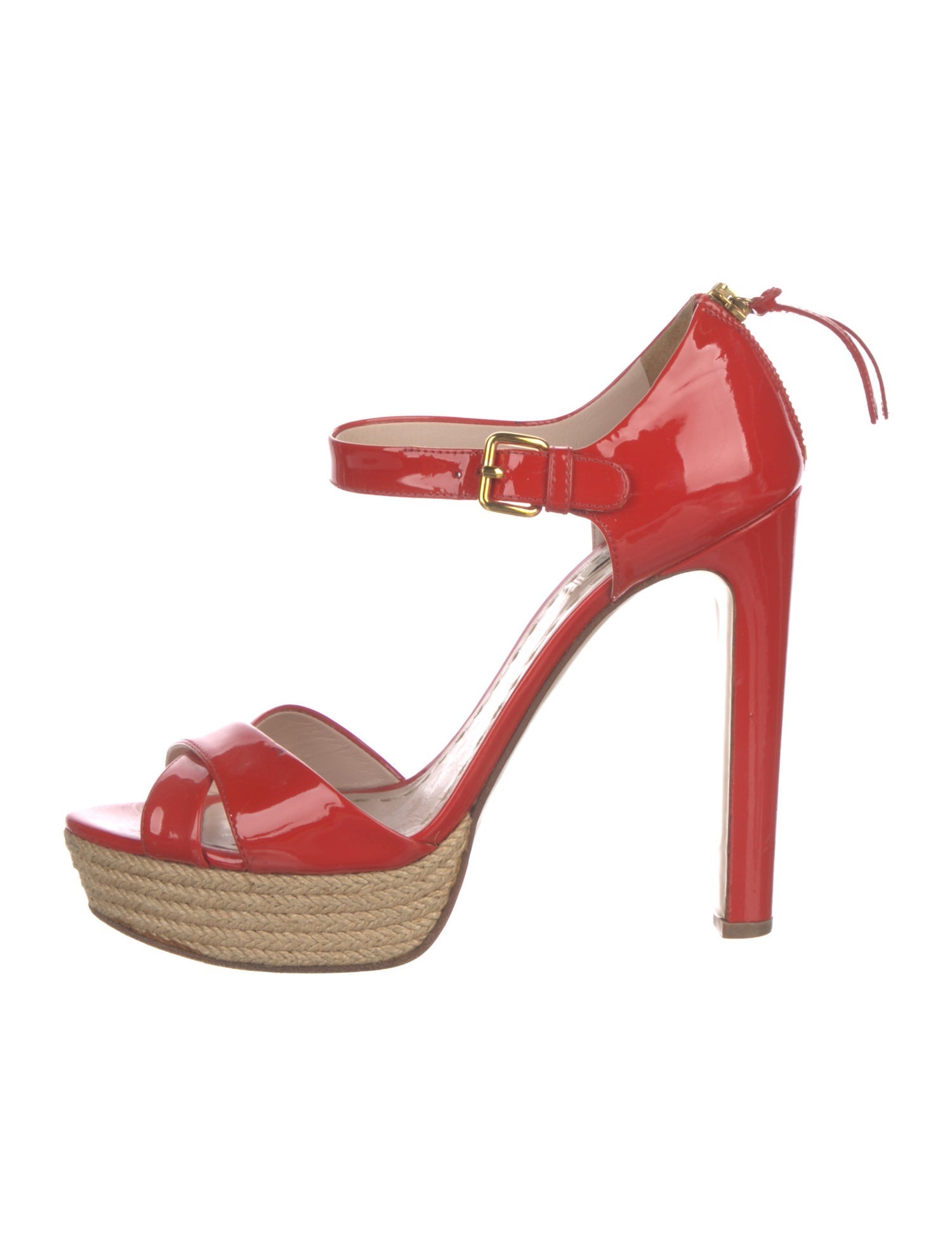 Miu Miu Patent Leather Sandals