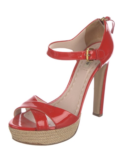 Miu Miu Patent Leather Sandals