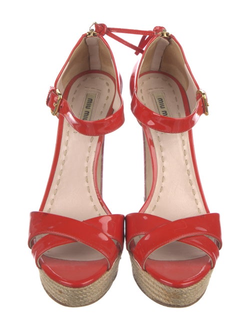 Miu Miu Patent Leather Sandals