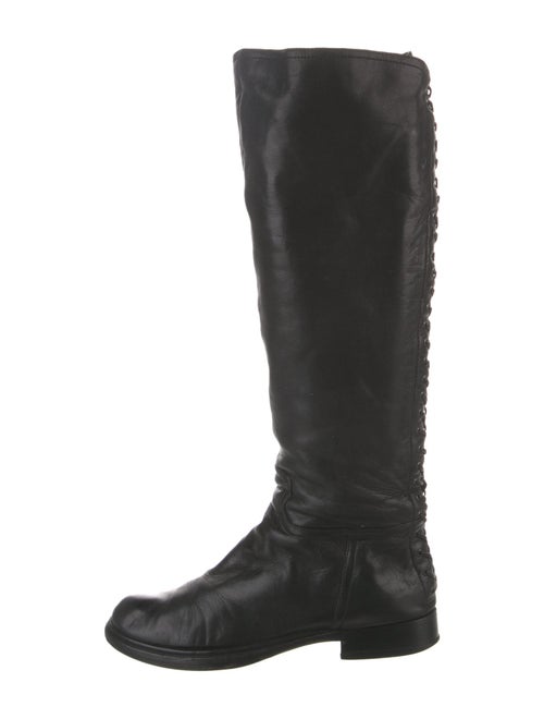 Miu Miu Leather Riding Boots
