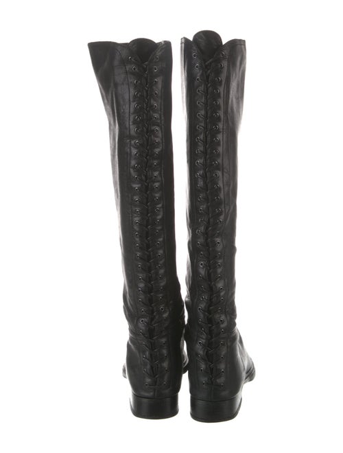 Miu Miu Leather Riding Boots