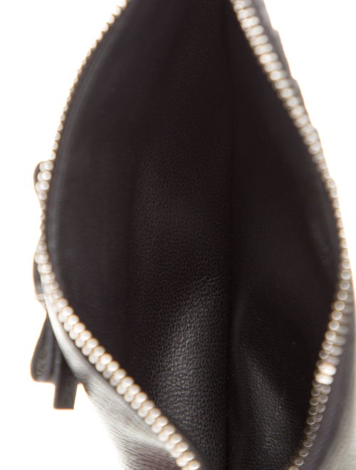 Miu Miu Faux Pearl Accents Leather Wallet