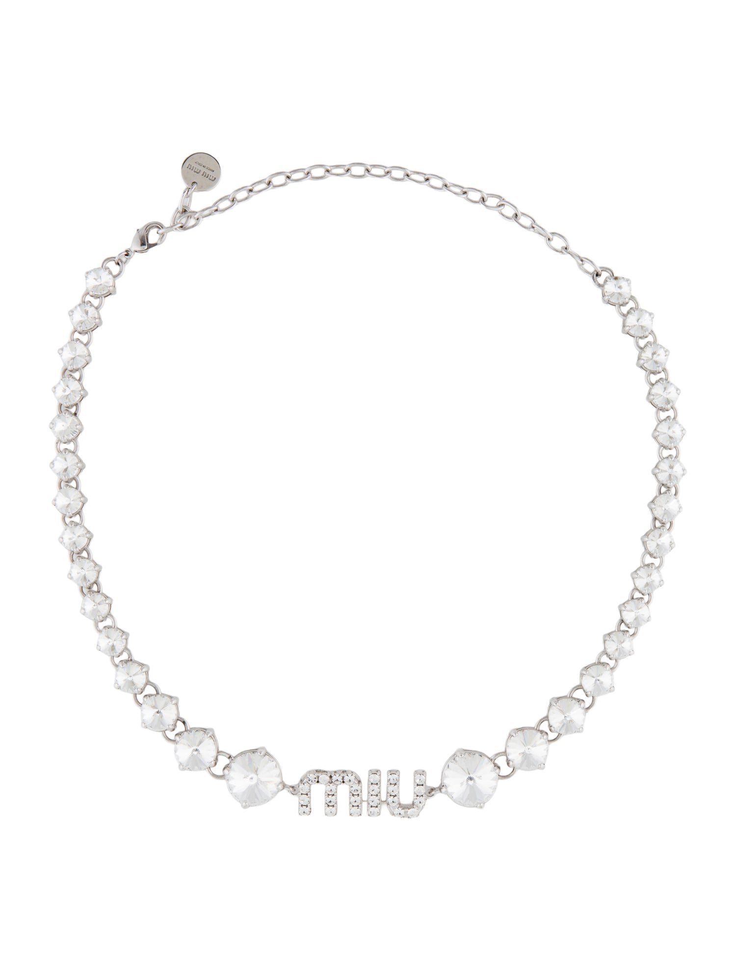 Miu Miu Crystal Collar Necklace