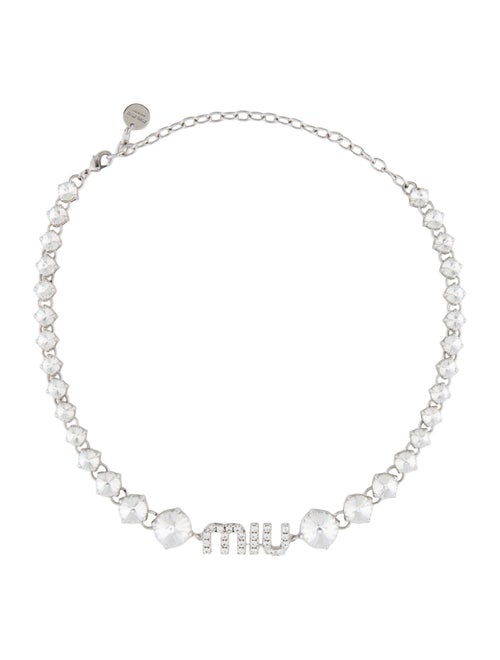 Miu Miu Crystal Collar Necklace