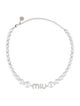 Miu Miu Crystal Collar Necklace