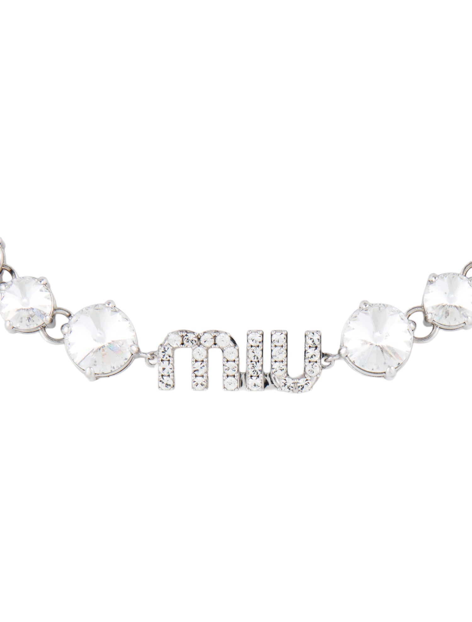 Miu Miu Crystal Collar Necklace