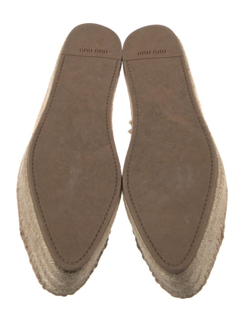 Miu Miu Leather Espadrille Sneakers