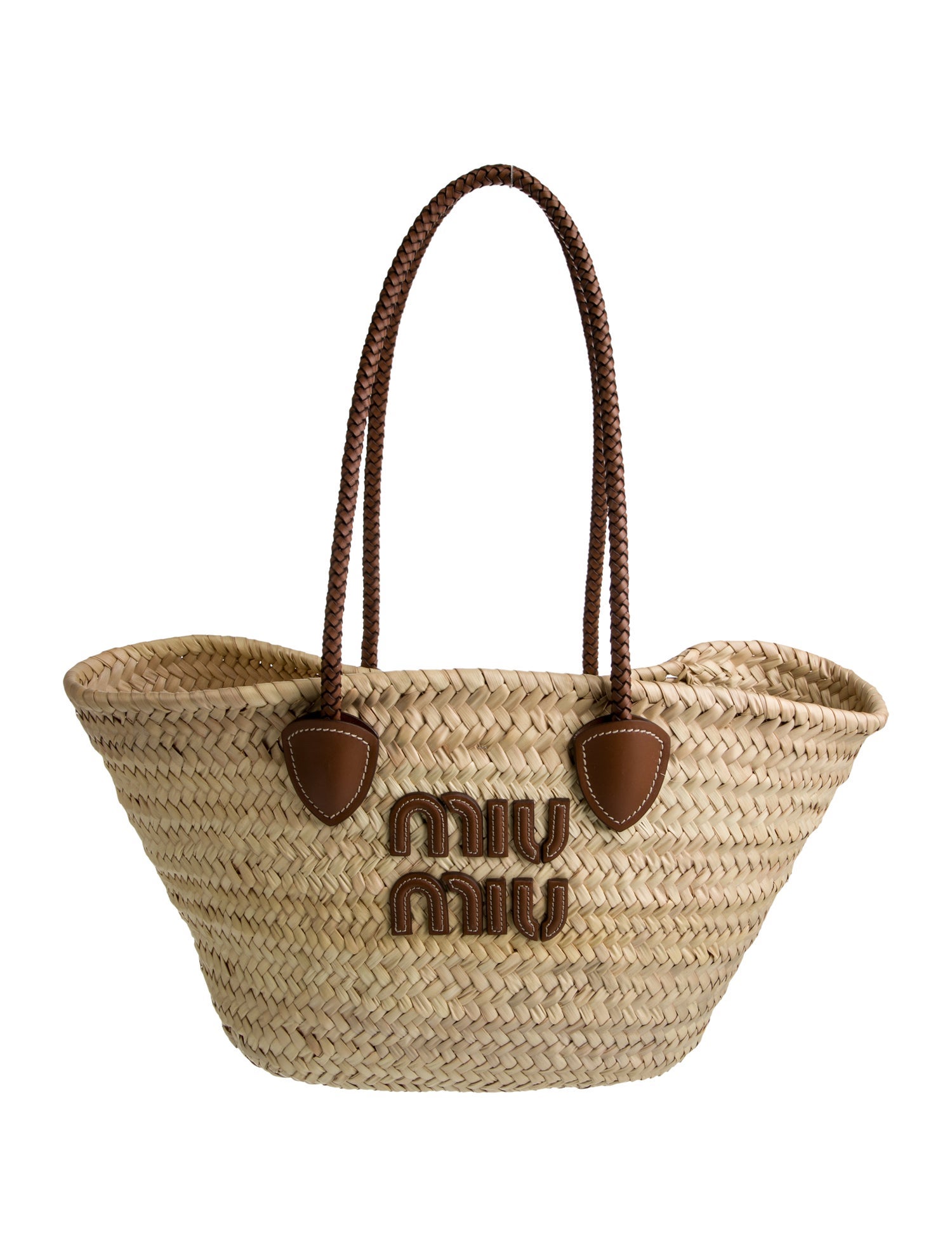 Miu Miu Raffia Palmetto