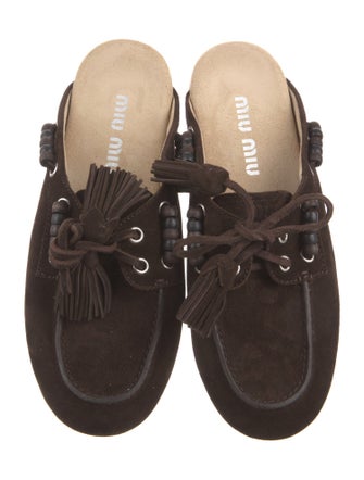 Miu Miu Suede Mules