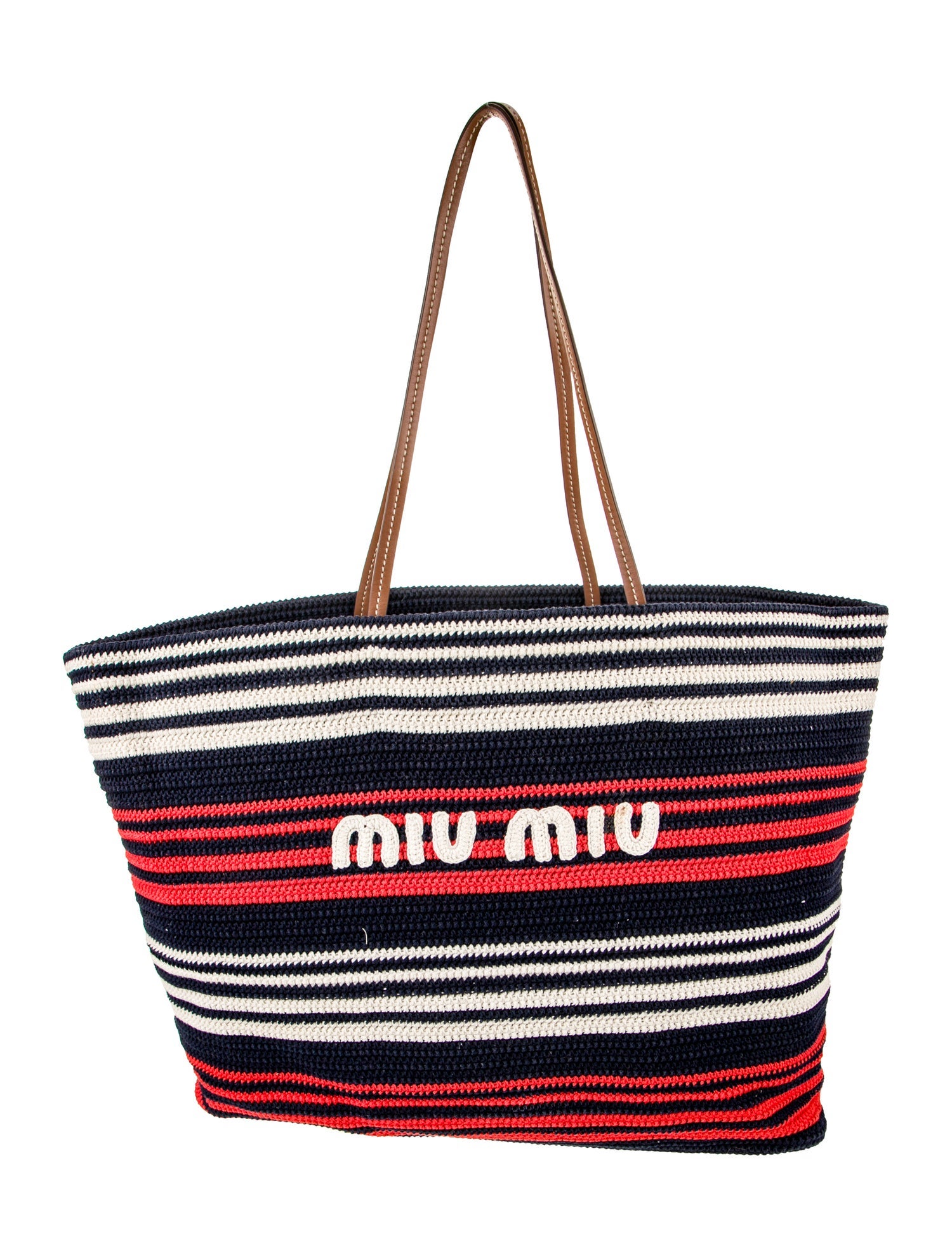 Miu Miu Raffia Tote
