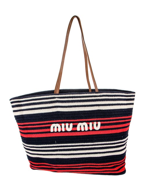 Miu Miu Raffia Tote